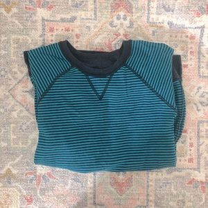 Lululemon Reversible Navy and Teal crew sweatshirt - size 4